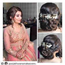 The fade haircut has actually typically been catered to men with brief hair, but lately, individuals have been integrating a high discolor with tool or lengthy hair on the top. Twisted Bun Beauty Hair Artistry By Archana Rautela Indian Party Hairstyles South Indian Hairstyle Indian Hairstyles