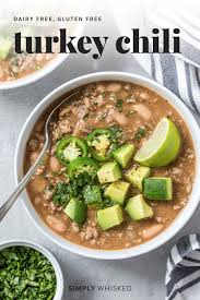 White Turkey Chili Recipe Dairy Free Simply Whisked Recipe White Turkey Chili White Turkey Chili Recipe Healthy Chili Recipe Turkey