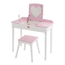 Sweetheart Dressing Table Stool Set Pink White Dressing Table With Stool Childrens Dressing Table Girls Dressing Table