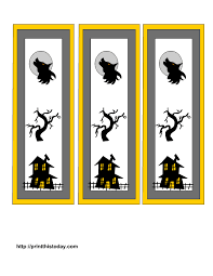 Free printable halloween bookmarks for kids to color at halloween parties. Free Printable Halloween Bookmarks