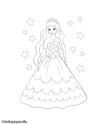 Stars Princess Coloring Page Princess Coloring Pages Online Coloring For Kids Coloring Pages