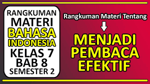 Kiki akan mengajak kalian untuk belajar tentang materi pelajaran bahasa inggris untuk kelas 7 semester 1. Rangkuman Materi Bahasa Indonesia Kelas 7 K13 Bab 8 Menjadi Pembaca Efektif Youtube