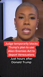 A federal judge temporarily blocked an effort by President Donald Trump to  use the Alien Enemies Act of 1798 to deport suspected members of a  Venezuelan gang he has accused of “unlawfully ...