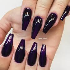 See more ideas about purple nails, nails, dark purple nails. Coffin Nails Ideas For Enchanting Look Naildesignsjournal Com Witchy Nails Dark Purple Nails Coffin Nails Designs