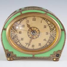 Kienzle German Swiss Art Deco Enameled Alarm Clock Art Deco Clock Clock Art Vintage Alarm Clocks