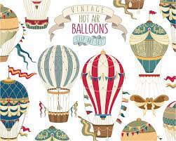 Vintage Hot Air Balloon Clipart Unique Vector Png Jpg Etsy Hot Air Balloon Vintage Hot Air Balloon Hot Air Balloon Clipart