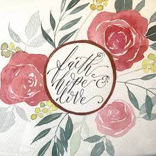 Watercolor And Calligraphy Art By Kristin Vaccaro Of Thrive And Flourish Designs Flourish Design Art And Calligraphy