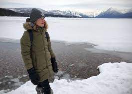 Best Winter Jackets 2018 19 Wearing The Marmot Montreal On A Winter Visit To Glacier National Park Best Winter Jackets Winter Jackets Jackets