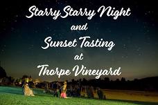 Starry Starry Night; Stargazing, and Sunset Tasting