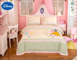 Lace Snow White Princess Bedding Set Girl S Baby Bed Sheet Disney Cartoon Cotton Fabric Applique Embroidery Full Queen Size Pink Bedding Sets Aliexpress