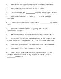 Cheese worksheet provides questions for students to answer during the movie / film | whether your tastes run to the reliable yellow squares or the funky, moldy * for over a decade, modern marvels has brought grand stories to life. Modern Marvels Cheese By Jamie Minton Teachers Pay Teachers