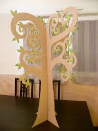 arbre 3d en carton decoupe quand vabii bricole arbre en carton arbre 3d arbres en papier