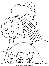 les coloriages des saisons a imprimer sur enfants com tree coloring page kindergarten pages de kids