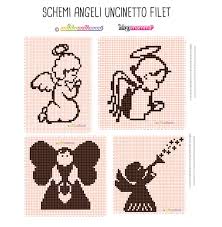 Dmc embroidery floss pack 8. Schemi Angeli All Uncinetto A Filet Da Stampare Blogmamma It