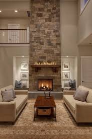 By Shuffle Interiors This Fireplace Was Handcrafted And Dry Stacked By An A Transitional Living Room Design Contemporary Living Room Stone Fireplace Designs
