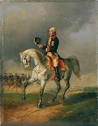 The Austrian Emperor Josef II riding a horse, 1850 - Ludwig ...