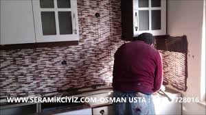 Mutfak Tezgahi Seramik Fayans Cam Mozaik 0532 1728016 Youtube