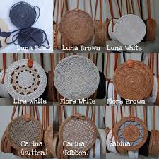 It is also very colorful and easy to pair with any outfit. On Hand 20 Cm Bali Bag Round Rattan Native Shopee Philippines