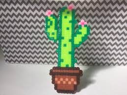 J Ai Le Plaisir De Vous Presenter Cet Article De Ma Boutique Etsy Livraison Gratuite Marque Pages Cactus Pi Perle A Repasser Modeles Perles A Tisser Perle
