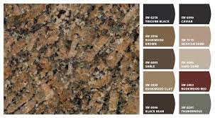 Check Out These Colors I Just Snapped Brown Granite Brown Granite Countertops Dark Granite Kitchen