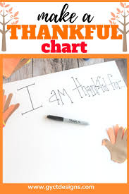 Turkey Handprint Craft And Thankful Chart Sew Simple Home