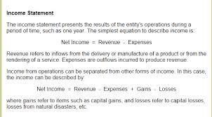 Income Statement Accounting Ii