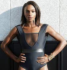 Joy 🤎 @britishvogue dress by @nensidojaka and earrings by @tasaki_intl, photographed by @charlottemwales and styled by @poppykain,. Dina Asher Smith Dina Asher Smith Dina Ebony Magazine Cover