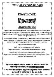 Rocket Reward Chart