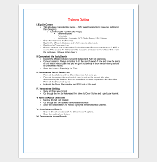 Without it, you will still get to the end but could overlook something in the process. Training Course Outline Template Terat