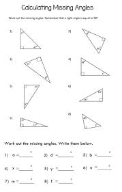 You know the lengths of the two sides of a triangle and the included angle. Missing Angle In Triangle Worksheet