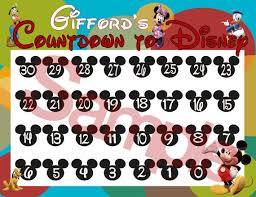 Countdown To Disney Calendars Mickey And Friends Digital Personalized Disney Countdown Disney Calendar Disney Countdown Calendar