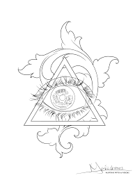 Stencil De Tatuagem Projeto Tattoo Olho Em Triangulo Tattoo Stencil Outline Illuminati Tattoo Tattoo Stencils
