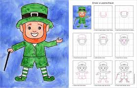 How To Draw A Leprechaun Art Projects For Kids Classroom Art Projects Kids Art Projects Saint Patricks Day Art