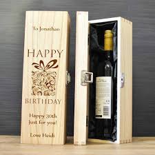 How many happy birthday wine bottles are there? Personalised Happy Birthday Wine Box