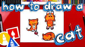 Start by drawing short straight line from the bottom of the nose downwards. How To Draw A Cartoon Cat Youtube
