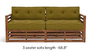 ✓free the walnut finish gives your sofa sets a uniform dark brown shade with the glossy finish and wooden texture visible on it. Wooden Sofa Sets Upto 40 Off On Wooden Sofa Sets Online Urban Ladder