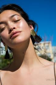 Anna Monet Horsehair Earrings In Natural Black