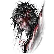 People wearing a tattoo want to say this ,that all are ready for the sake of the people close to them we were happy. Voorkoms Men S And Women S Temporary Christian Logo Jesus Tattoo Amazon In Beauty