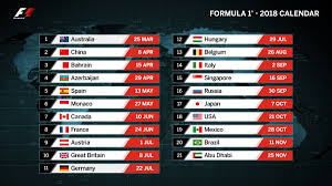 The original 2021 schedule was released by the fia on the 10th of november 2020 and had 23 races. Formula 1 On Twitter 2018 F1 Calendar 21 Races 8 Months 5 Continents 1 Championship