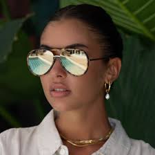 Shay Tortoise Mirrored Aviator Sunglasses by FREYRS Eyewear
