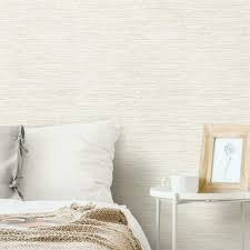 Our textured peel and stick wallpaper is made with raised ink, adding to the patterns' realism. Buy Roommates Rmk11562wp Faux Grasscloth Non Textured Peel And Stick Removable Wallpaper Beige And Gray Online In Indonesia B084dws17p