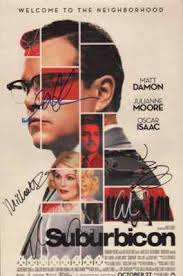 ~~ SUBURBICON Cast(x5) Authentic Hand-Signed "MATT DAMON" 11x17 Mini-Poster  ~~