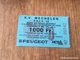 Beide doelpunten vielen op één minuut van elkaar tijdens een spannende eerste helft. R5993 Entrada Ticket Futbol Liga Belga Belgica Comprar Entradas De Futbol Antiguas En Todocoleccion 162650754