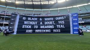 Adelaide vs collingwood tipsfind best bets on the adelaide vs collingwood market from expert tipsters. Afl Collingwood Banner Takes Shot At Port Adelaide Over Prison Bar Guernsey Stoush