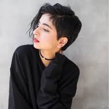 挑戦してみて女度アップの丸顔ベリーショートヘアカタログhair