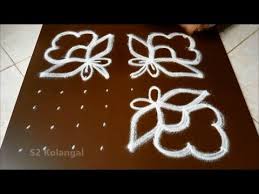 Simple 8 To 8 Dots Flower Kolam Flower Rangoli Design Chukkala Muggulu Designs Youtu Pattern Design Drawing Rangoli Designs Latest Rangoli Border Designs