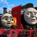 Thomas and Frieda glaring at each other by Curtis-Parish