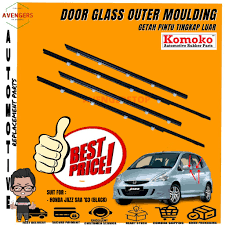 Getah pintau kereta honda jazz. Honda Jazz Saa 2003 Door Glass Outer Moulding Getah Luar Cermin Tingkap 100 Original Quality Komoko Shopee Malaysia
