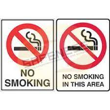 If you are supplying a logo, ideally it needs to be in vector format, this means that we can change the size without loss of quality. No Smoking Signs At Best Price In India