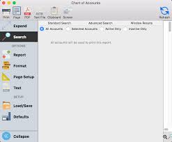 to print the chart of accounts cdm knowledge base